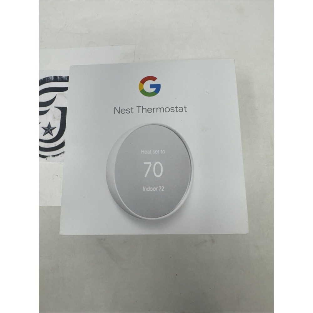 Google G4CVZ‎ Nest Smart Programmable Wi-fi Thermostat - Snow, OBN, OPEN BOX